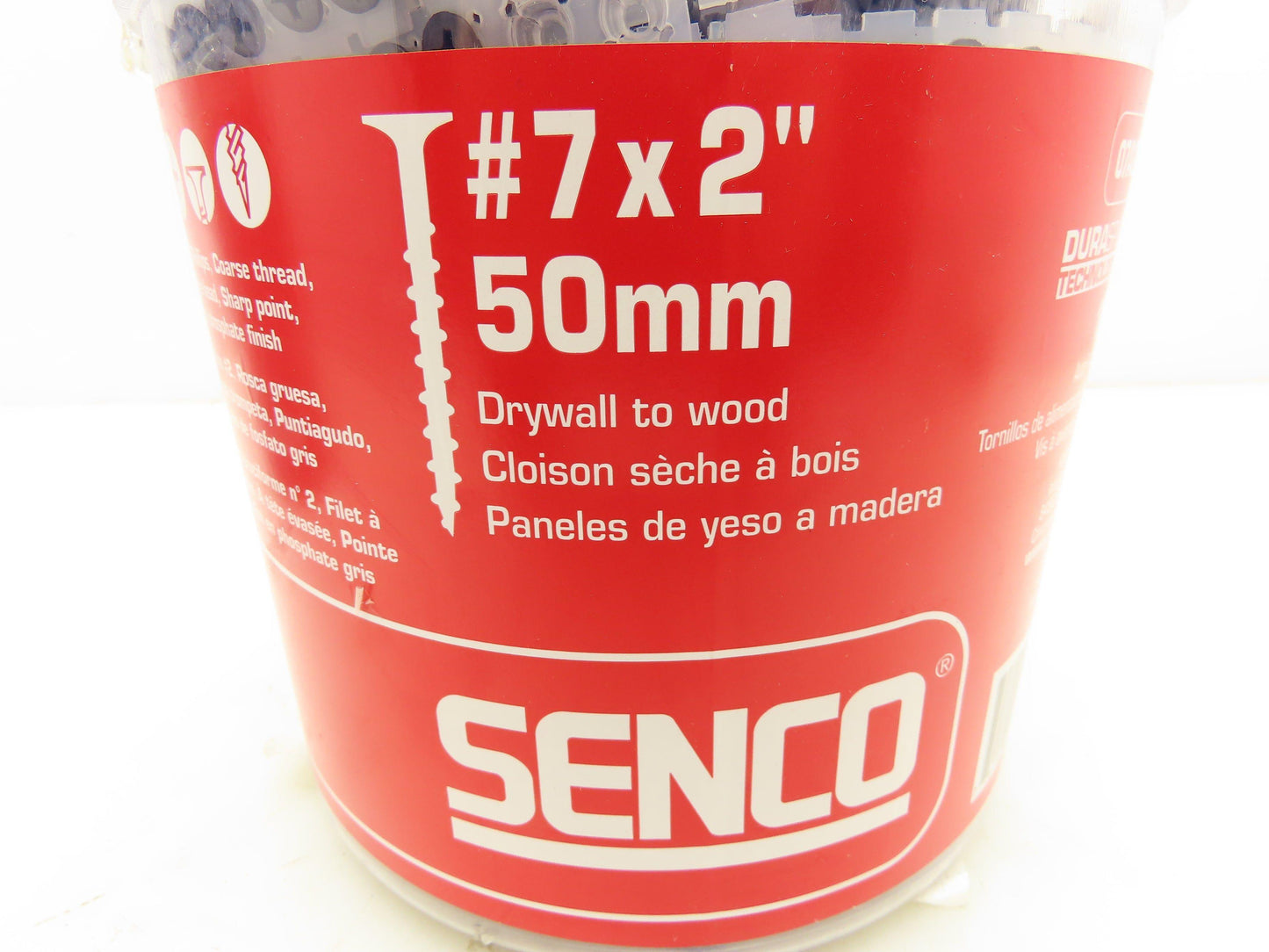 Senco 07A200P Dura Spin Drywall Screws #7 x 2" #2 Philip Head 1000 pk Lot of 2