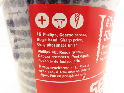 Senco 07A200P Dura Spin Drywall Screws #7 x 2" #2 Philip Head 1000 pk Lot of 2