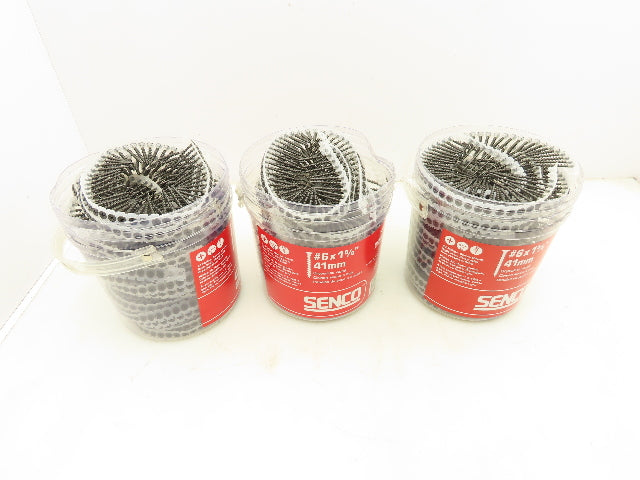 Senco 06A162P Dura Spin Drywall Screw #6 x 1-5/8" #2 Philips 2500 Count