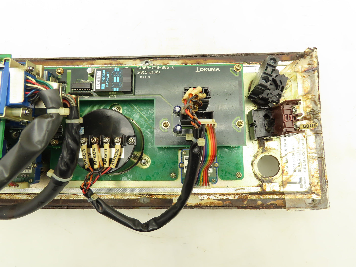 Okuma 7000L-S CE OSP Machine Operator Control Panel w/Pulse Handwheel CNC Lathe