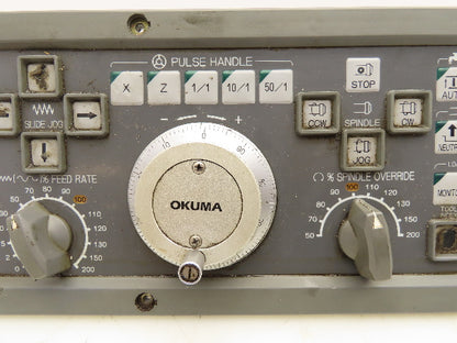 Okuma 7000L-S CE OSP Machine Operator Control Panel w/Pulse Handwheel CNC Lathe