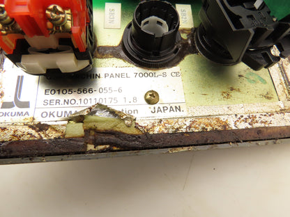 Okuma 7000L-S CE OSP Machine Operator Control Panel w/Pulse Handwheel CNC Lathe