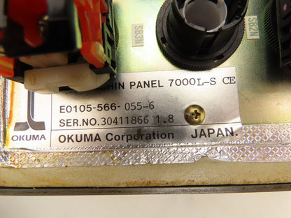 Okuma 7000L-S CE OSP Machine Operator Control Panel w/Pulse Handwheel CNC Lathe