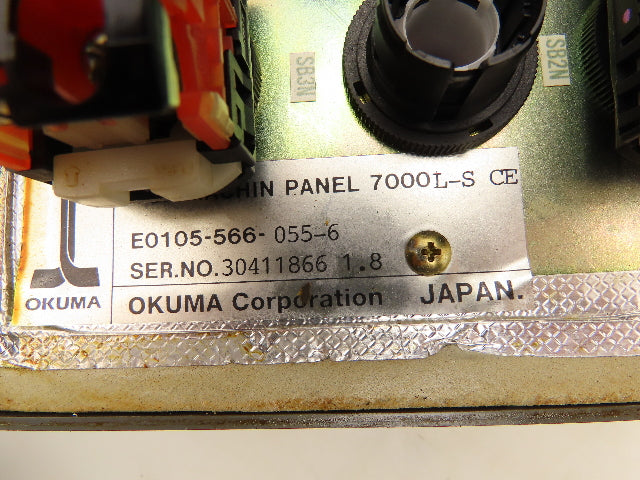 Okuma 7000L-S CE OSP Machine Operator Control Panel w/Pulse Handwheel CNC Lathe