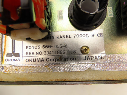 Okuma 7000L-S CE OSP Machine Operator Control Panel w/Pulse Handwheel CNC Lathe