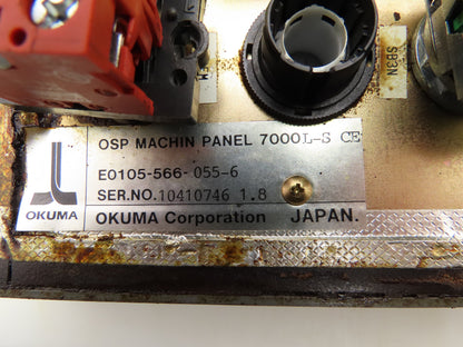Okuma 7000L-S CE OSP Machine Operator Control Panel w/Pulse Handwheel CNC Lathe