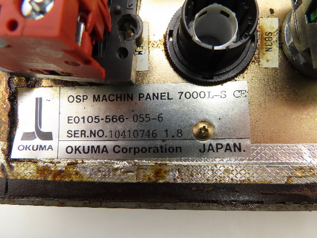 Okuma 7000L-S CE OSP Machine Operator Control Panel w/Pulse Handwheel CNC Lathe