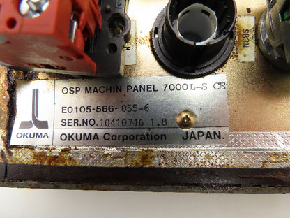 Okuma 7000L-S CE OSP Machine Operator Control Panel w/Pulse Handwheel CNC Lathe