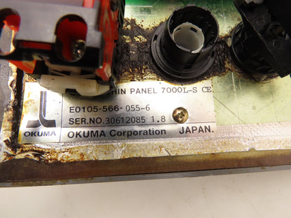 Okuma 7000L-S CE OSP Machine Operator Control Panel w/Pulse Handwheel CNC Lathe