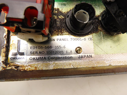 Okuma 7000L-S CE OSP Machine Operator Control Panel w/Pulse Handwheel CNC Lathe