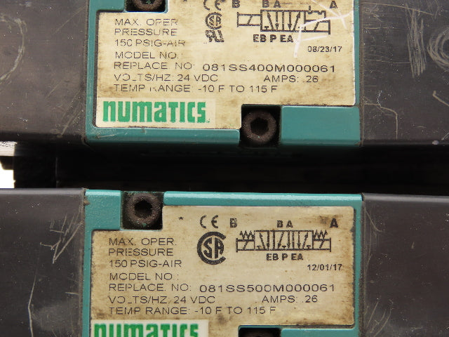 Numatics 081SS500M000061 Pneumatic Flexiblok Manifold 3/2 Position Spool Valve