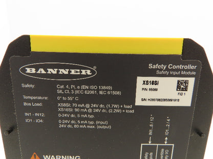 Banner XS16si Safety Input Module 16 Pin