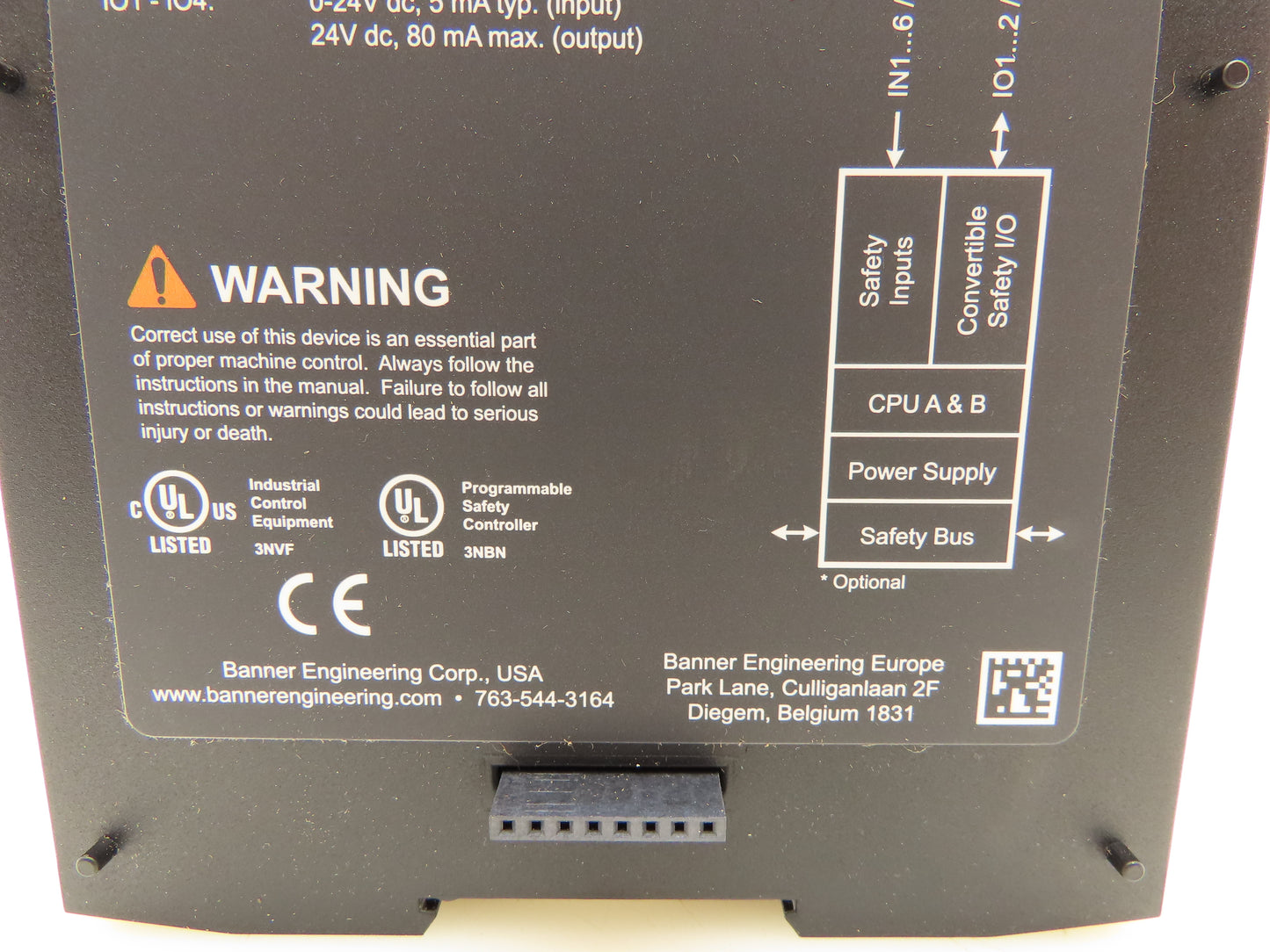 Banner XS16si Safety Input Module 16 Pin