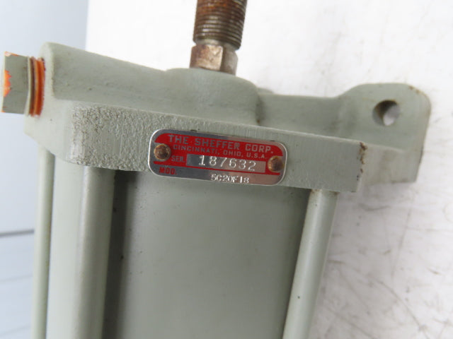 Sheffer 5C20F18 Pneumatic Air Cylinder 5" Bore 18" Stroke Foot Mount 200 PSI
