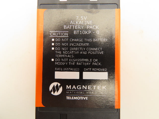 Magnetek BT10KP-0 Telemotive Battery Pack Alkaline 7.5V Crane Remote Lot of 4
