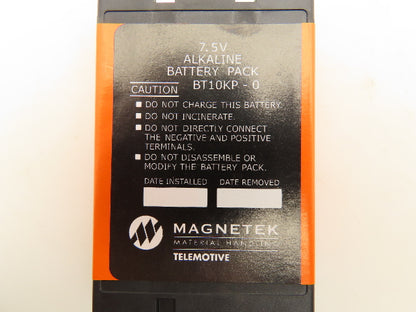 Magnetek BT10KP-0 Telemotive Battery Pack Alkaline 7.5V Crane Remote Lot of 4