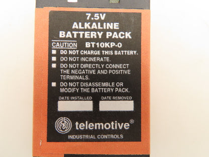 Telemotive BT10KP-0 Battery Pack Alkaline 7.5V Crane Remote Lot of 2