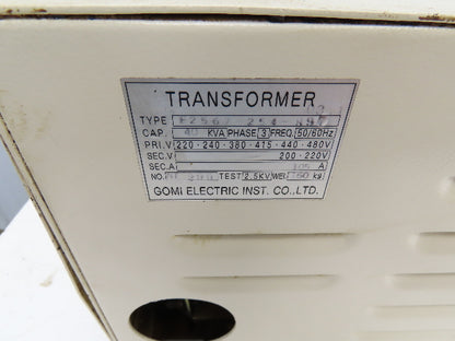 Gomi Electric Enclosed Transformer 40KVA 220V-480V 3PH LU-300 Okuma Lathe