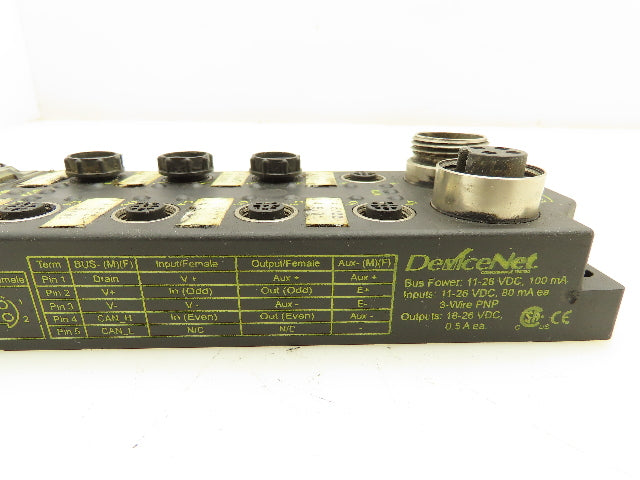 Turck FDNP-S0808G-TT Module for DeviceNet 8 I/O Station 11-26 VDC 0.5A