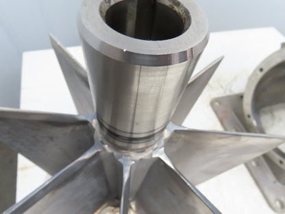 DMN Westinghouse MLD 250 Stainless Rotary Airlock Valve 10" Flanged Square/Round