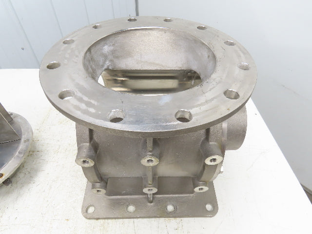 DMN Westinghouse MLD 250 Stainless Rotary Airlock Valve 10" Flanged Square/Round