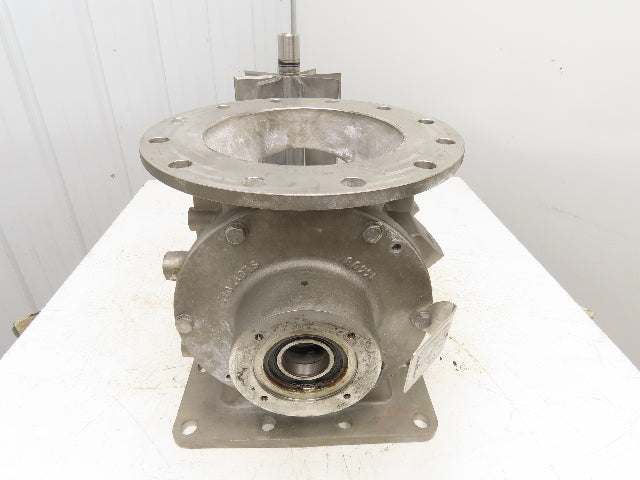 DMN Westinghouse MLD 250 Stainless Rotary Airlock Valve 10" Flanged Square/Round