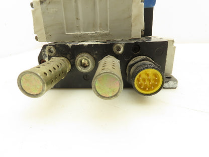 Parker F55VXBG019A Pneumatic Manifold 3 Valve Assembly 24VDC 2.3W 145 PSI