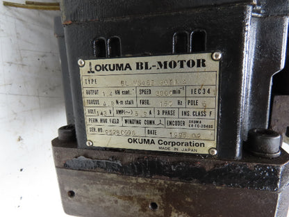 Okuma LU-15 CNC Lathe 8-Position Turret Tool Changer Servo BL-MS45E 30TN-A