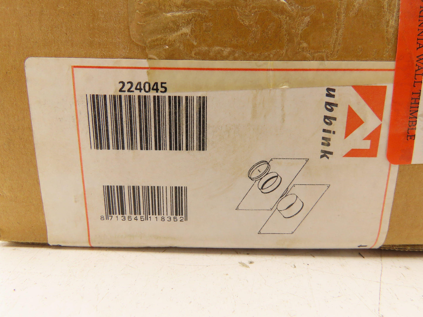 Ubbink 224045 Rinnai Wall Thimble Tankless Water Heater Concentric Lot of 2