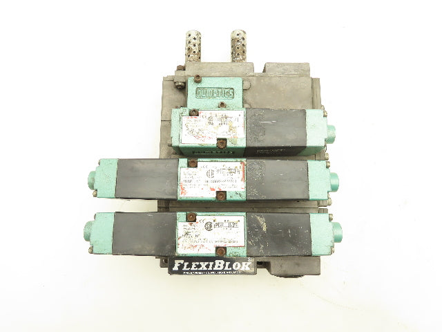 081SS600M000061 Pneumatic Flexiblok Manifold 3 Spool Valve 24VDC