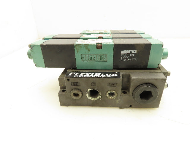 081SS600M000061 Pneumatic Flexiblok Manifold 3 Spool Valve 24VDC