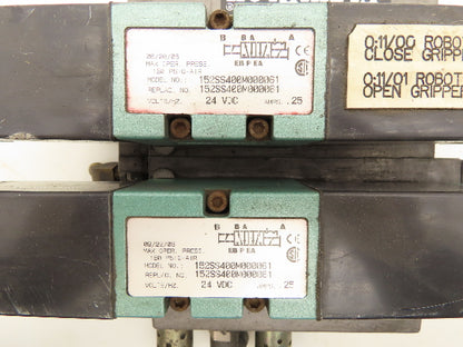 Numatics 152SS400M000061 Flexiblok 2-Staion Manifold 24VDC Solenoid Valves