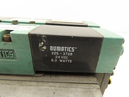 Numatics 152SS400M000061 Flexiblok 2-Staion Manifold 24VDC Solenoid Valves