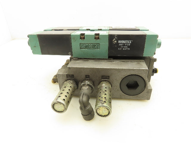 Numatics 152SS400M000061 Flexiblok 2-Staion Manifold 24VDC Solenoid Valves