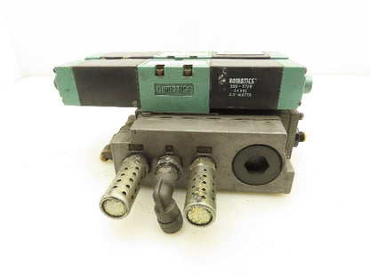 Numatics 152SS400M000061 Flexiblok 2-Staion Manifold 24VDC Solenoid Valves