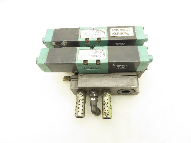 Numatics 152SS400M000061 Flexiblok 2-Staion Manifold 24VDC Solenoid Valves