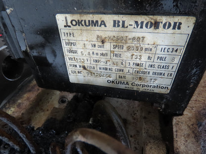 Okuma LU-15 CNC Lathe 8-Position Turret Tool Changer Servo BL-MC50J-20T