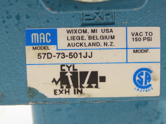 Mac 57D-73-501JJ Pneumatic Solenoid Valve 3/2 Pos 1" NPT 24VDC  250B-501JJ