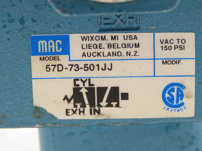 Mac 57D-73-501JJ Pneumatic Solenoid Valve 3/2 Pos 1" NPT 24VDC  250B-501JJ