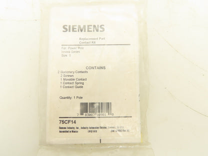 Siemens 75CF14 Contact Kit Size 0 Replacement Part Lot of 4