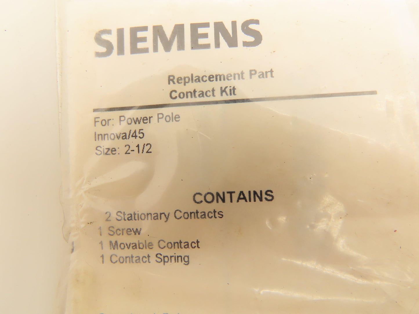 Siemens 75GF14 Contact Kit NEMA Size 2-1/2" Replacement Part