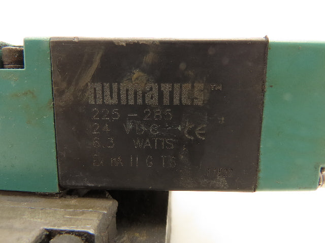 Numatics 081SS600M000061 Pneumatic 3-Station Flexiblok Manifold 24VDC Valves