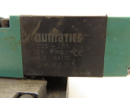 Numatics 081SS600M000061 Pneumatic 3-Station Flexiblok Manifold 24VDC Valves