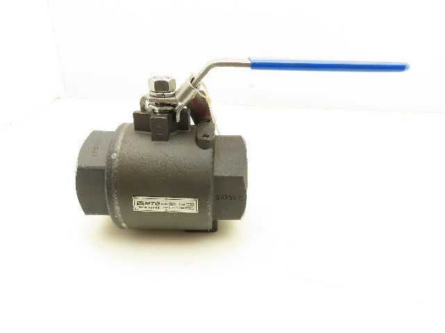MTG M2006WBF-CS Fire Safe Ball Valve 2" NPT 1500 WOG WCB Steel