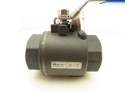 MTG M2006WBF-CS Fire Safe Ball Valve 2" NPT 1500 WOG WCB Steel