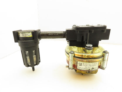 Master Pneumatics D64041 Downstream SPL Pneumatic Lubricator And Filter 1/4" NPT