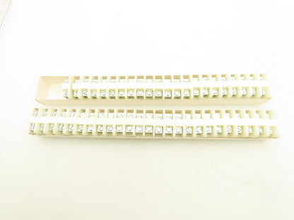 Allen Bradley 1492-CD2 Terminal Block Din Rail 4-14 Awg W/ 8 End Cap Lot of 47