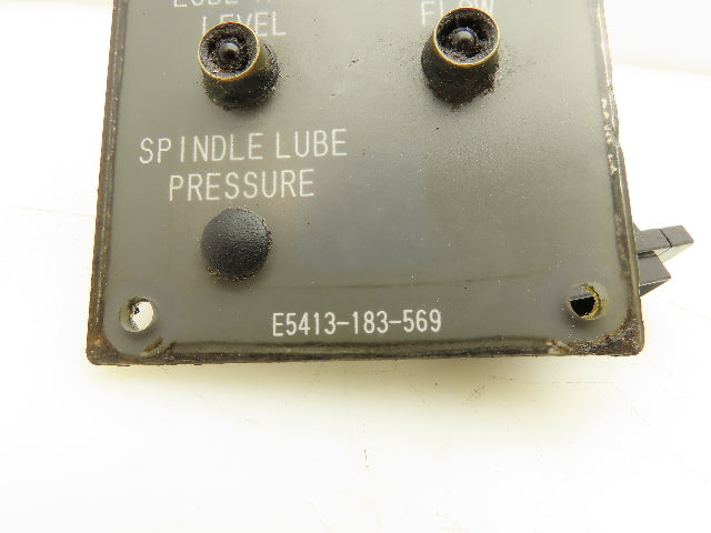 Okuma CNC Lathe OSP7000 Control Panel Chuck Indicator Lights E5413-183-569