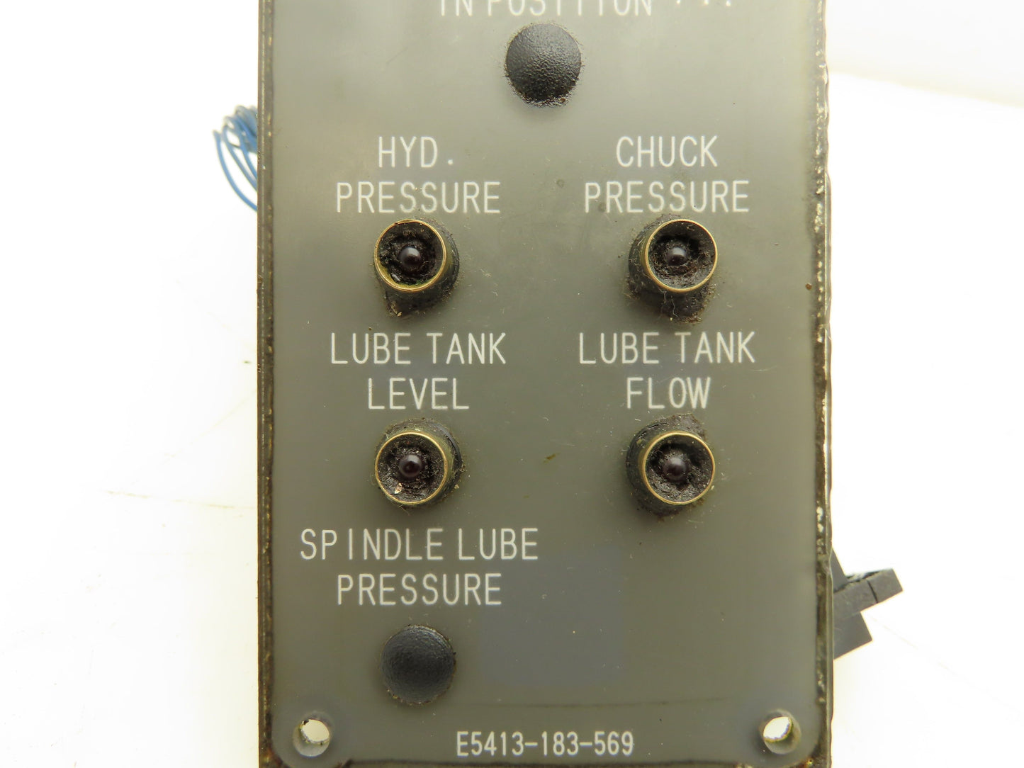 Okuma CNC Lathe OSP7000 Control Panel Chuck Indicator Lights E5413-183-569