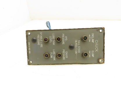 Okuma CNC Lathe OSP7000 Control Panel Chuck Indicator Lights E5413-183-569